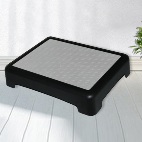 Taburete Portátil Con Diseño Multifuncional, Negro Gris