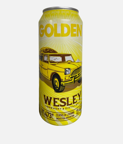 Cerveza Wesley Golden Ale Pack - 6 Latas X 473ml - Bariloche