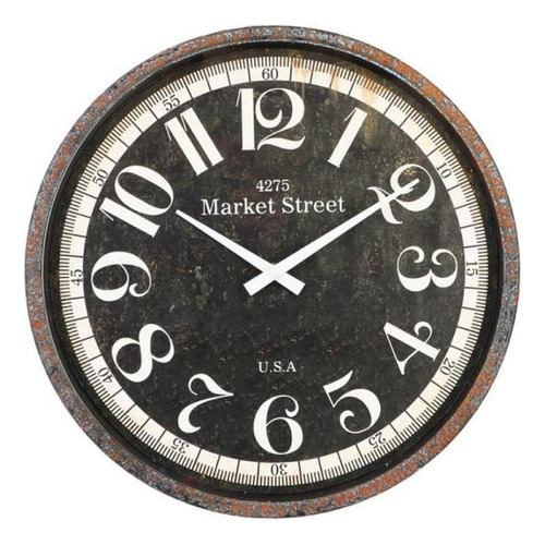 Reloj De Pared Estilo Vintage Metálico 40 Cms