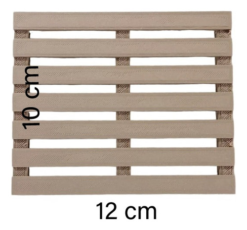 Posavasos Pallet Impresión 3d X 2 Unidades Posavasos X 2 Unidades Marrón Claro