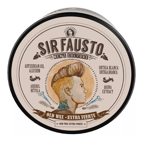 Sir Fausto Old Wax Pomada Pelo Fijación Extra Fuerte X 100ml