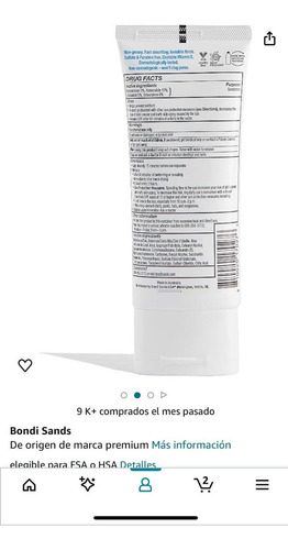 Bondi Sands Locion Facial Sin Frag Spf50 (75ml)