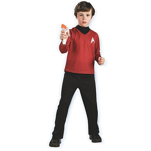 Disfraz De Star Trek Rojo Para Niño Talla: M Halloween