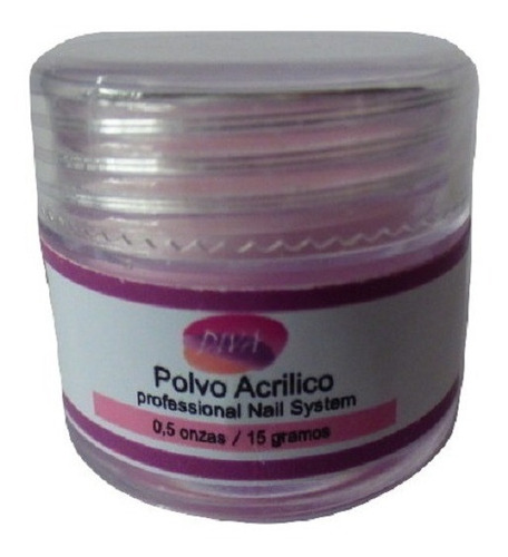 Polvo Acrilico Para Uñas Rosado 15g