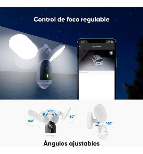 Tp-link & Cronos Cámara Ip Reflectora 3mp 2k Tp1844-plus-32 Detección De Ia Y Seguimiento Inteligente Con Alarma 2800 Lúmenes Para Vision Nocturna Uso Exterior + Microsd 32gb