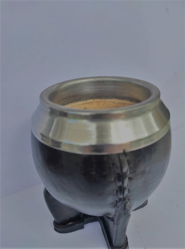 Mate En Calabaza Forrados En Cuero
