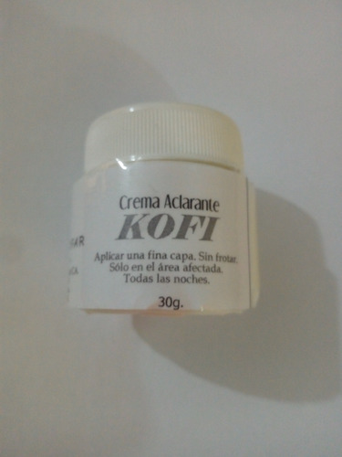 Imagen 1 de 2 de Crema Aclarante  Kofi Para Manchas