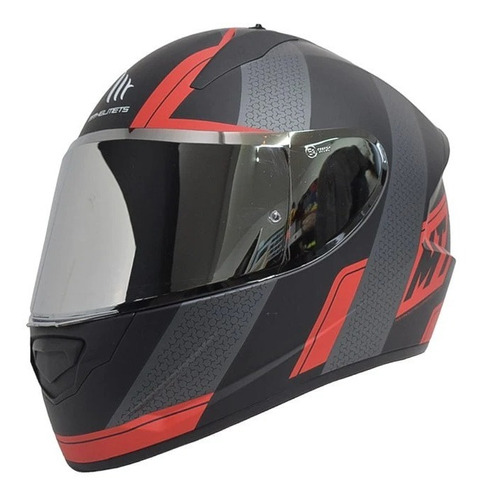 Casco Para Moto Mt Helmets Stinger B Affair A5 Rojo/ Negro