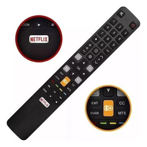 Mando a distancia Toshiba L55S4900fs RC802n Semp Tcl
