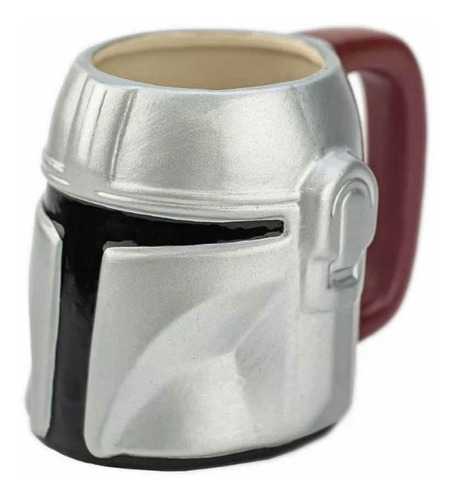 Taza Mandalorian 3d Star Wars Plateado