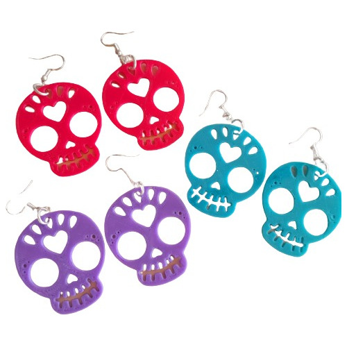 Aretes Mexicanos Calaveritas Día De Muertos