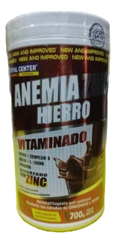 Anemia  Zinc Hierro Vitaminado  700 Grs 