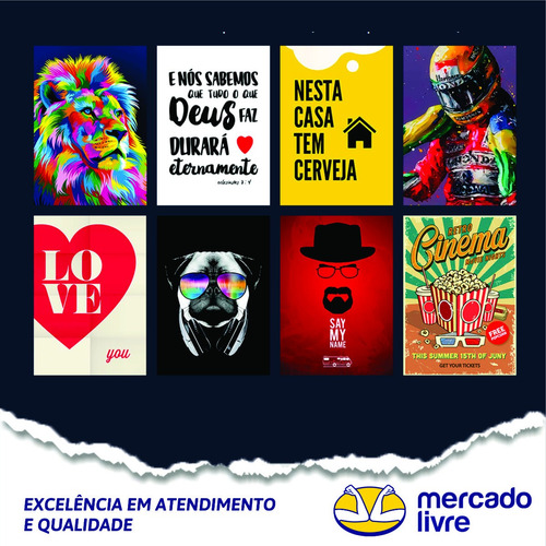Imagem 4 de 7 de Combo Mais Completo Quadros Decorações Parede Mais De 8 Mil