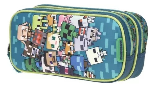 Lapicera Estuche Escolar Chenson Minecraft  Mc65591-g Chibiz