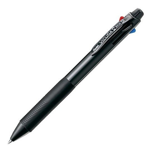 Bolígrafo - Pentel Bolígrafo Vicuña, Extra Fino, Negro, Rojo