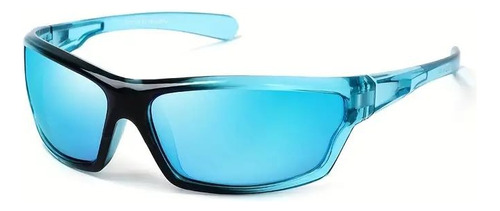 Lente Seguridad Passong Glasses Espejado Azul