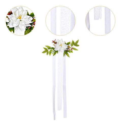 Corredor Pew Arranjo De Flores Cadeira Decoração Branco