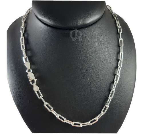 Imagen 2 de 4 de Cadena Plata 925 Forcet Largo Maciza 4mm 60cm