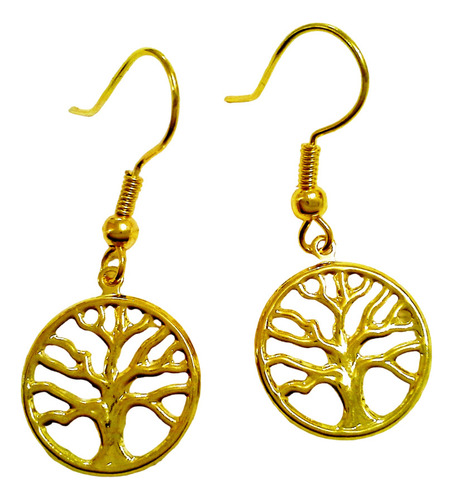 Aros Oro Gold Filled 14k Colgantes Arbol De La Vida Vanesa 