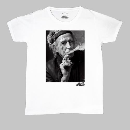 Keith Richards Smoke (rolling Stones)- Remera 100 % Algodón 