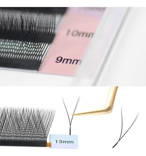 Cílios Nagaraku Volume Meshy Y Shape Espessura 0.05mm