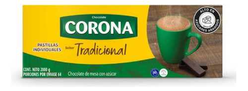 Chocolate Tradicional Corona 500g X 4 Und