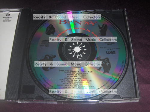 Benny Ibarra Hablame Como La Lluvia Cd Wea 1992 Firmado (Usado)