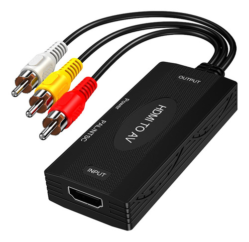 L Convertidor Rca Compatible Con Hdmi / A Rca, 3rca A Av.
