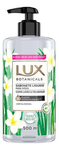 Sabonete Líquido para Mãos Capim-Limão & Frangipani Botanicals Lux 500ml