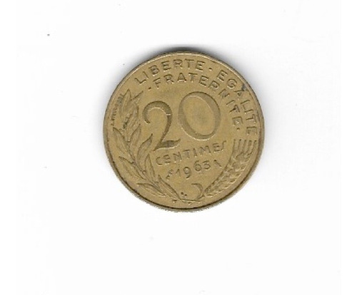 Ltc361. Moneda De 20 Centimos De Franco. De 1963