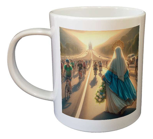 Taza Plastico Virgen Lujan Santa Bicicletas Fieles