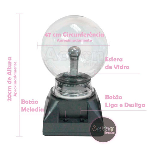 Imagem 4 de 4 de Globo De Plasma 24cm - 220v