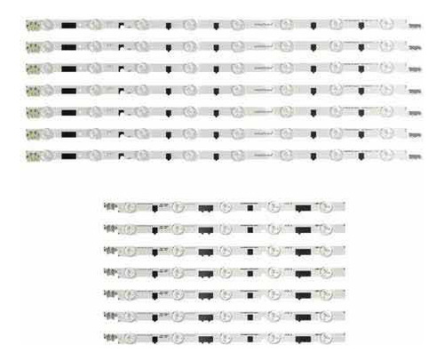 Kit 14 Tiras Leds Para Samsung Un40f5500 Un40f5000 Un40f6400