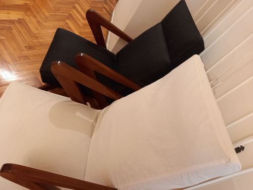 Sillon Individual X2. C Fundas. Son Bajos. Negros Precio X2 Negro (Usado)