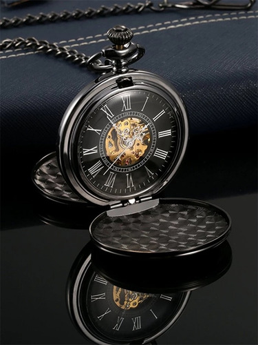 Reloj De Bolsillo Mecanico Automatico Doble Tapa 3113