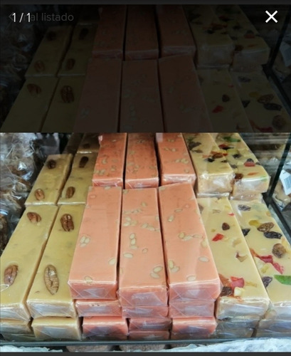 3 Barras De Dulce Leche, Piñón, Nuez, Fruto Seco Dulce Tipic