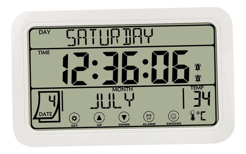 // Reloj De Pared Electrónico Con Pilas Decorativas Para La