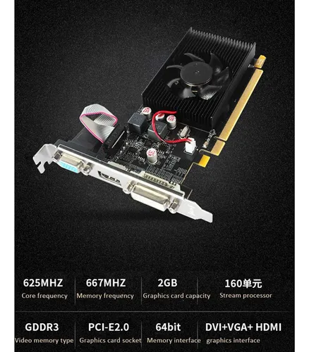 2 Tarjetas Gr ficas Hd7450 De 64 Bits Y 2 Gb Gddr3 Pci e 2.0