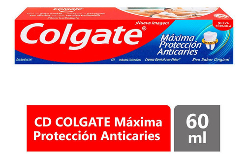 Crema Dental Colgate Menta Tubo X 60 Ml - mL a $68