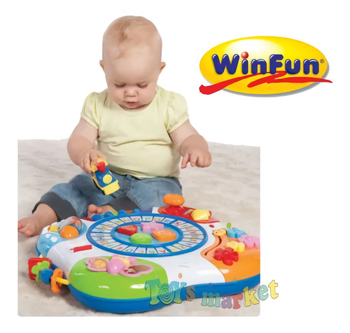Mesita Mesa De Actividades Luz Y Sonido Win Fun + Promo