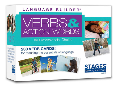 Tarjetas De Aprendizaje De Lenguaje Vocabulario Y Verbos