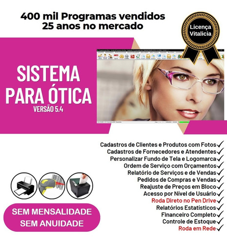 Sistema Para Ótica E Relojoalheria Vendas + Financeiro V5.4
