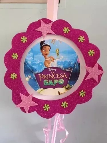 Piñata Cumpleaños Infantil Variedad Princesa Y El Sapo