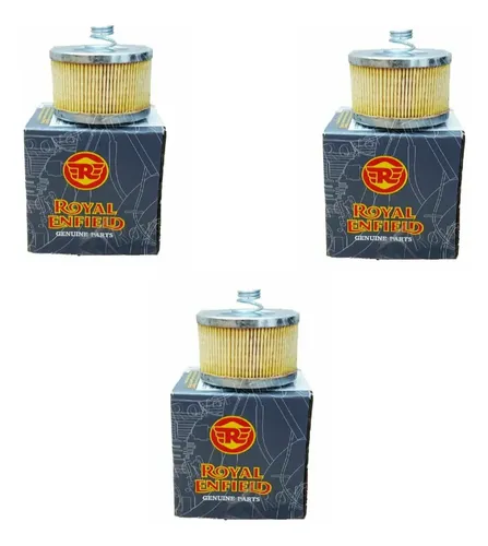 Pack De 5 Filtros De Aceite Para Moto Royal Enfield Himalayan - Con Junta De Estanqueidad