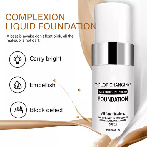 Base De Maquillaje Que Cambia De Color Para Piel Envejecida