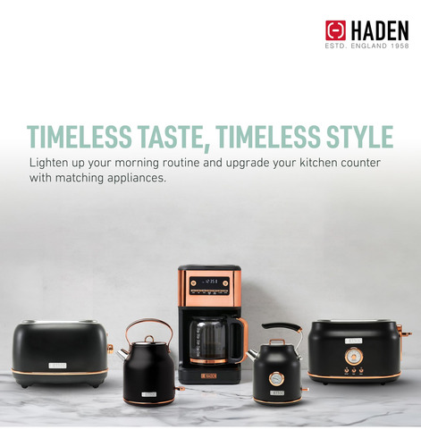 Haden Generous Brew Cafetera De 14 Tazas Con 120 Minutos