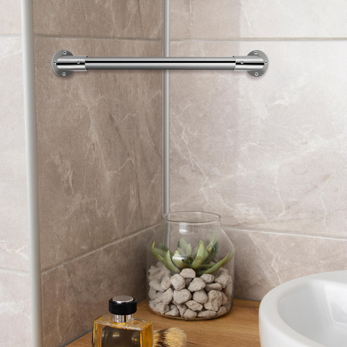 Cortina De Ducha De Acero Inoxidable Con Soporte Para Barra