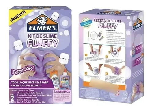Kit Slime Fluffy Juguete Para Niños Niñas Elmer's 147ml