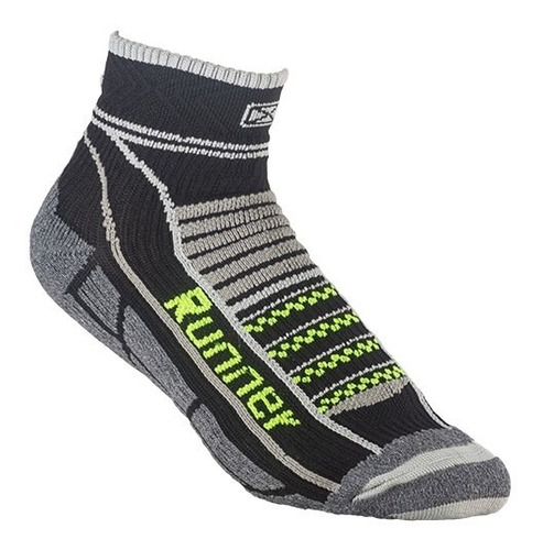 Medias Trail Running Sox Te132b Compresion Graduada - Olivos