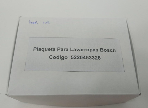 Imagen 7 de 7 de Plaqueta Lavarropas Bosch Maxx 1000 Usada Garant 5220453326